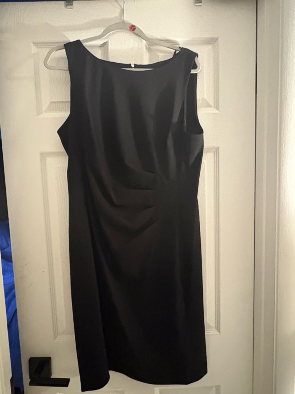 Karl Lagerfeld Black Sleeveless Midi Sheath Dress